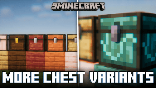 LieOnLion More Chests Variants Mod (1.20.2, 1.19.2) – Different Planks for Different Chest Types Thumbnail