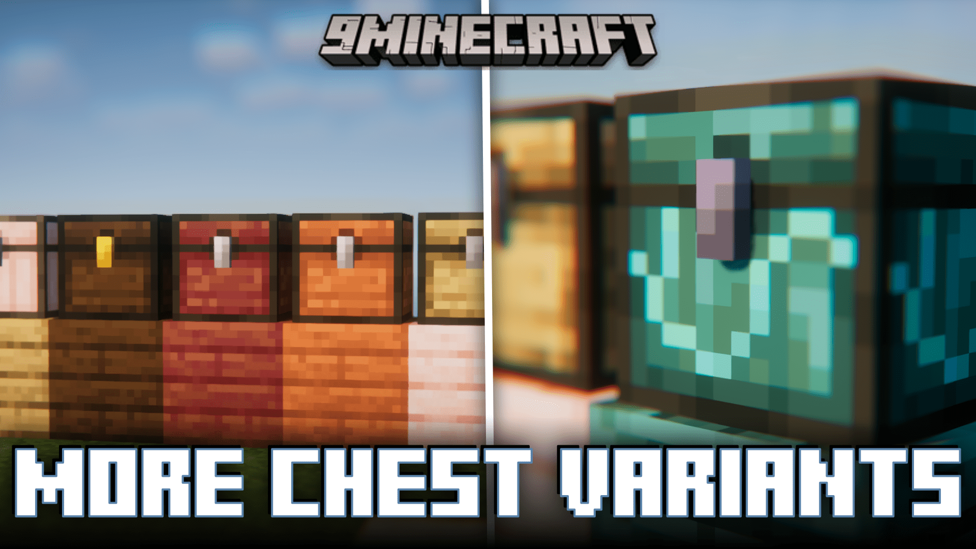 LieOnLion More Chests Variants Mod (1.20.2, 1.19.2) - Different Planks for Different Chest Types 1