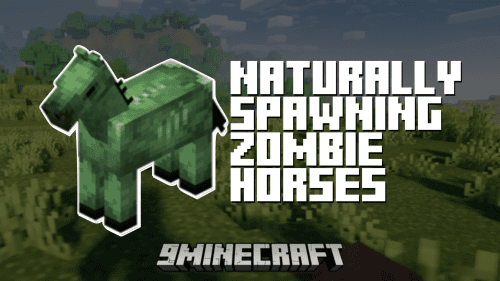 Naturally Spawning Zombie Horses Mod (1.20.1, 1.19.4) Thumbnail