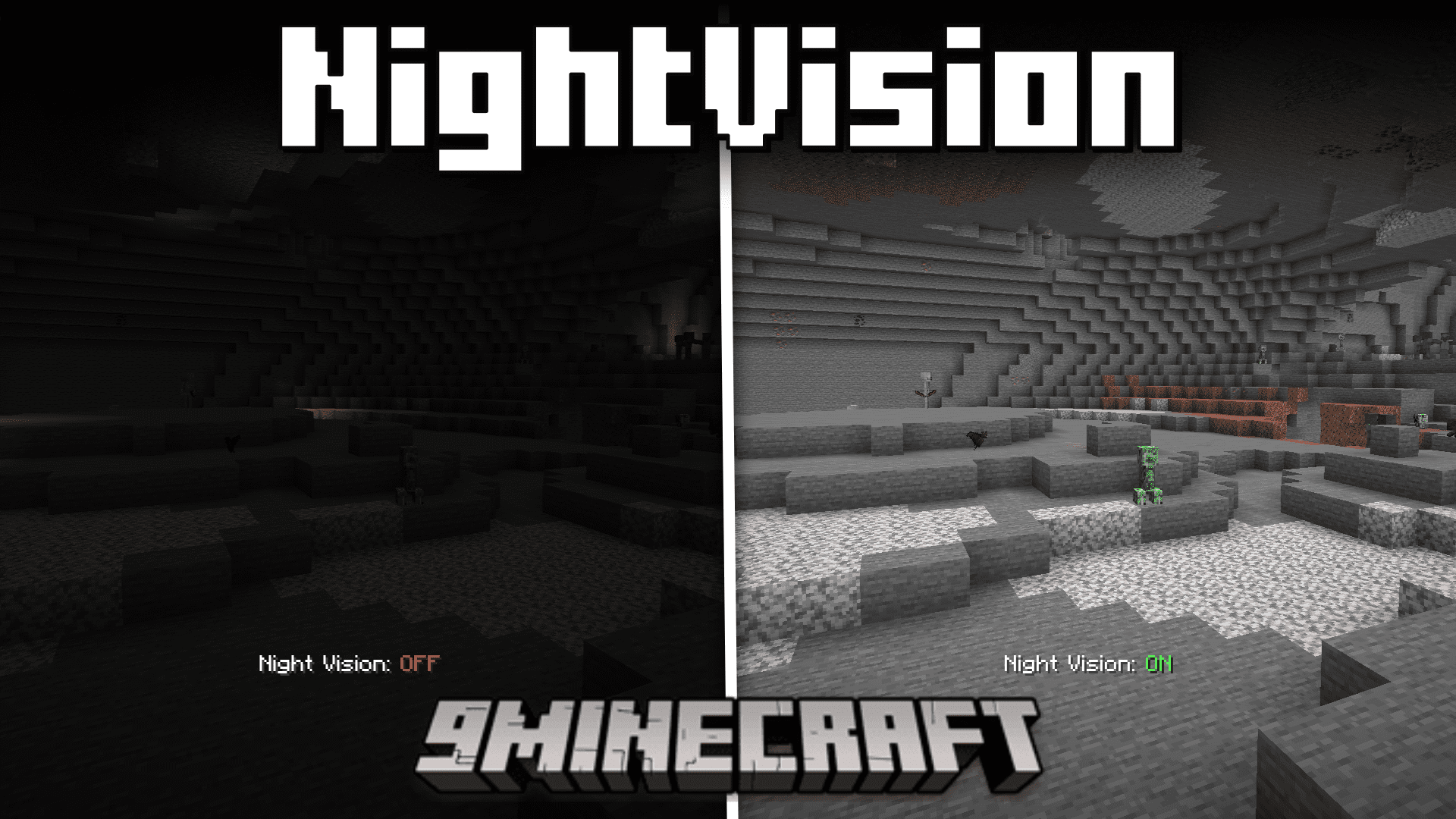 NightVision Mod (1.20.4, 1.19.4) - Night Vision Toggle 1