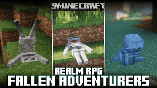 Realm RPG: Fallen Adventurers Mod (1.20.1, 1.19.4) – Random Dead Skeletons Thumbnail