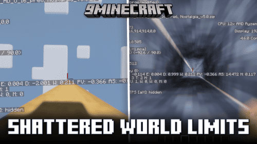 Shattered World Limits Mod (1.21.1, 1.20.1) – Increased World Height & Depth Thumbnail