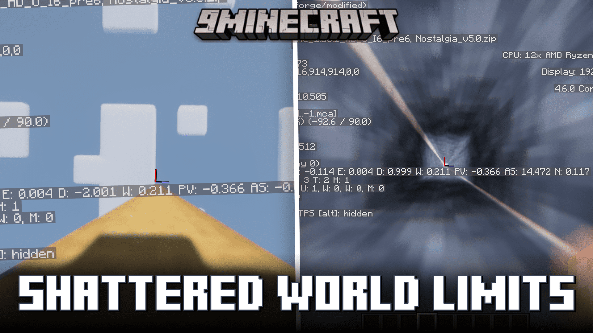 Shattered World Limits Mod (1.21.1, 1.20.1) - Increased World Height & Depth 1