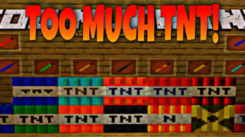Too Much TNT Addon (1.20, 1.19) – MCPE/Bedrock Mod Thumbnail