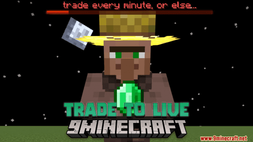 Trade with a Villager or Lose Hearts Data Pack (1.20.4, 1.19.4) – A Heart-Pounding Minecraft Challenge! Thumbnail