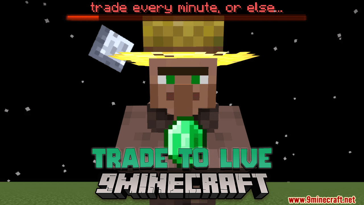 Trade with a Villager or Lose Hearts Data Pack (1.20.4, 1.19.4) - A Heart-Pounding Minecraft Challenge! 1