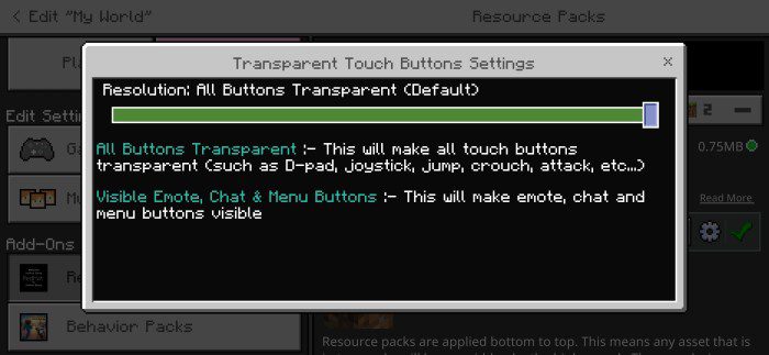 Transparent Touch Buttons Pack (1.20) - Hide Every Button 2