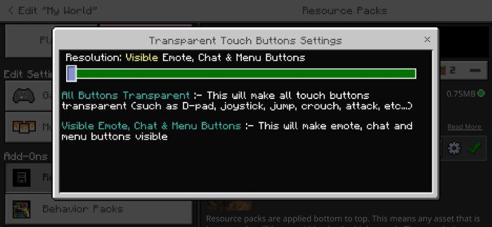 Transparent Touch Buttons Pack (1.20) - Hide Every Button 9