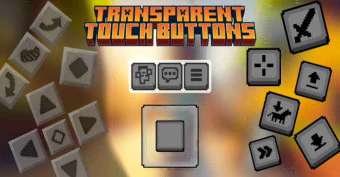 Transparent Touch Buttons Pack (1.20) - Hide Every Button 1