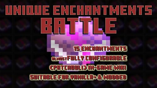 Unique Enchantments Battle Mod (1.19.2, 1.16.5) – Combat-Related Enchantments Thumbnail