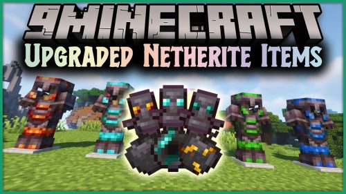 Upgraded Netherite Items Mod (1.19.4, 1.18.2) – Some Items Like Apples and Totems Thumbnail