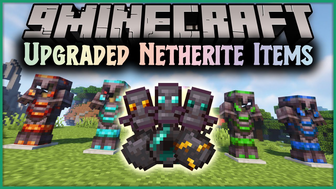Upgraded Netherite Items Mod (1.19.4, 1.18.2) - Some Items Like Apples and Totems 1
