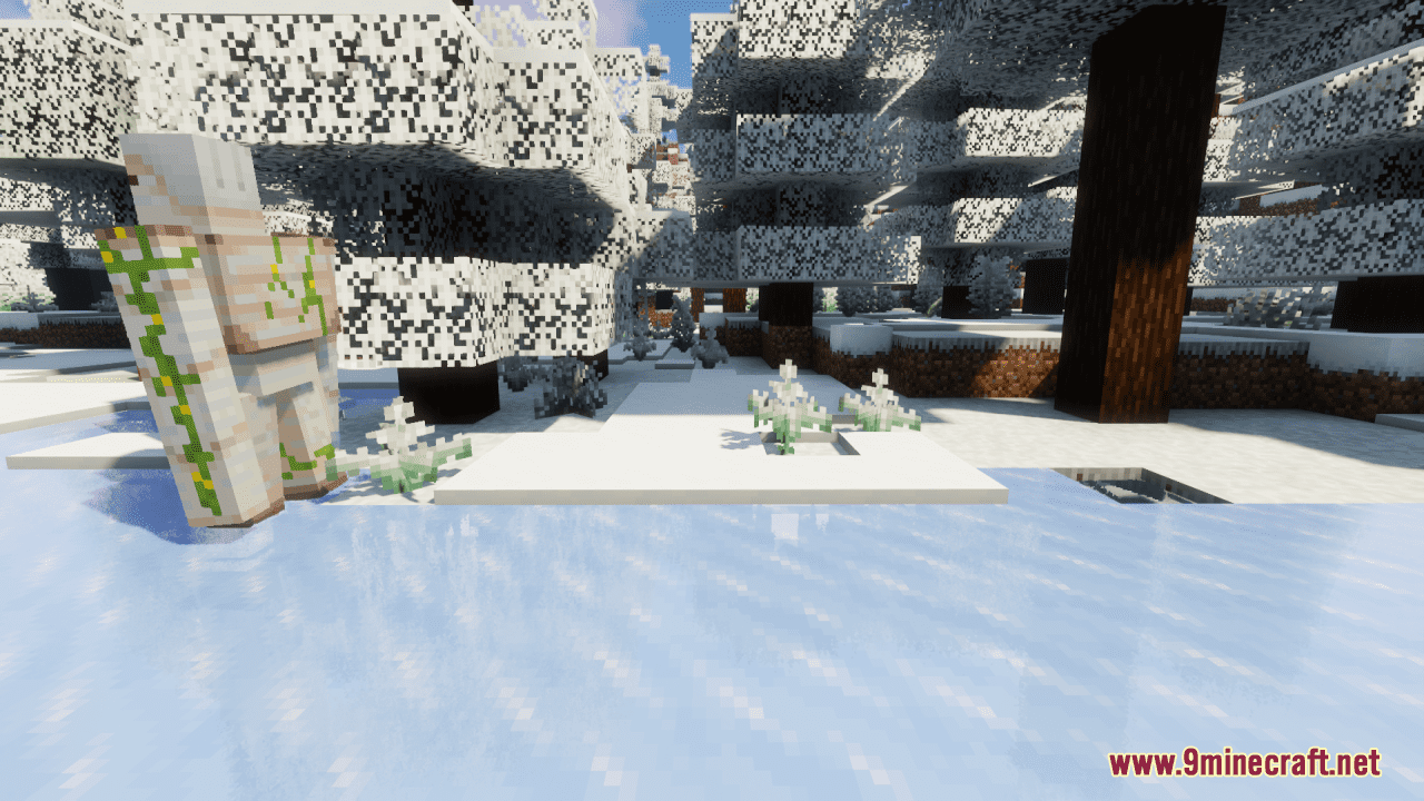 White Leaves & Grass Resource Pack (1.20.6, 1.20.1) - Texture Pack 2