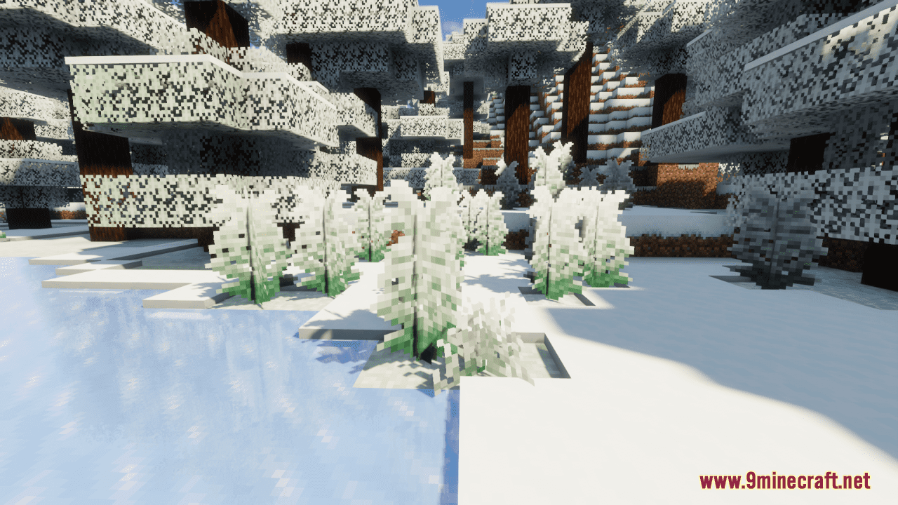 White Leaves & Grass Resource Pack (1.20.6, 1.20.1) - Texture Pack 4