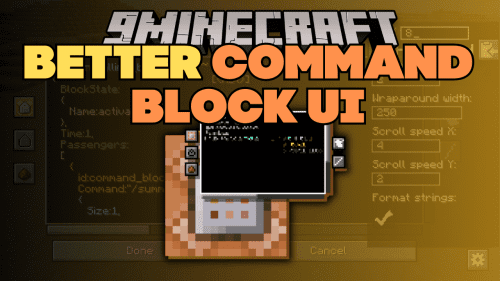 Better Command Block UI Mod (1.21, 1.20.1) – New Design for Command Block User Interface Thumbnail