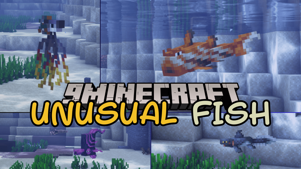 Unusual Fish Mod (1.20.1, 1.19.2) - Aquatic Biomes and Fantastical Fish 1