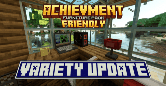 Achievement Friendly Furniture Pack (1.20) - MCPE/Bedrock 1