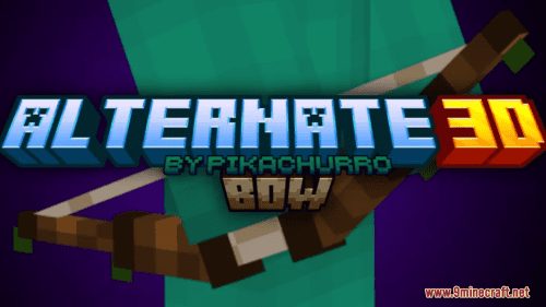 Alternate 3D Bow Resource Pack (1.20.6, 1.20.1) – Texture Pack Thumbnail