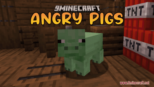 Angry Pigs Resource Pack (1.20.6, 1.20.1) – Texture Pack Thumbnail