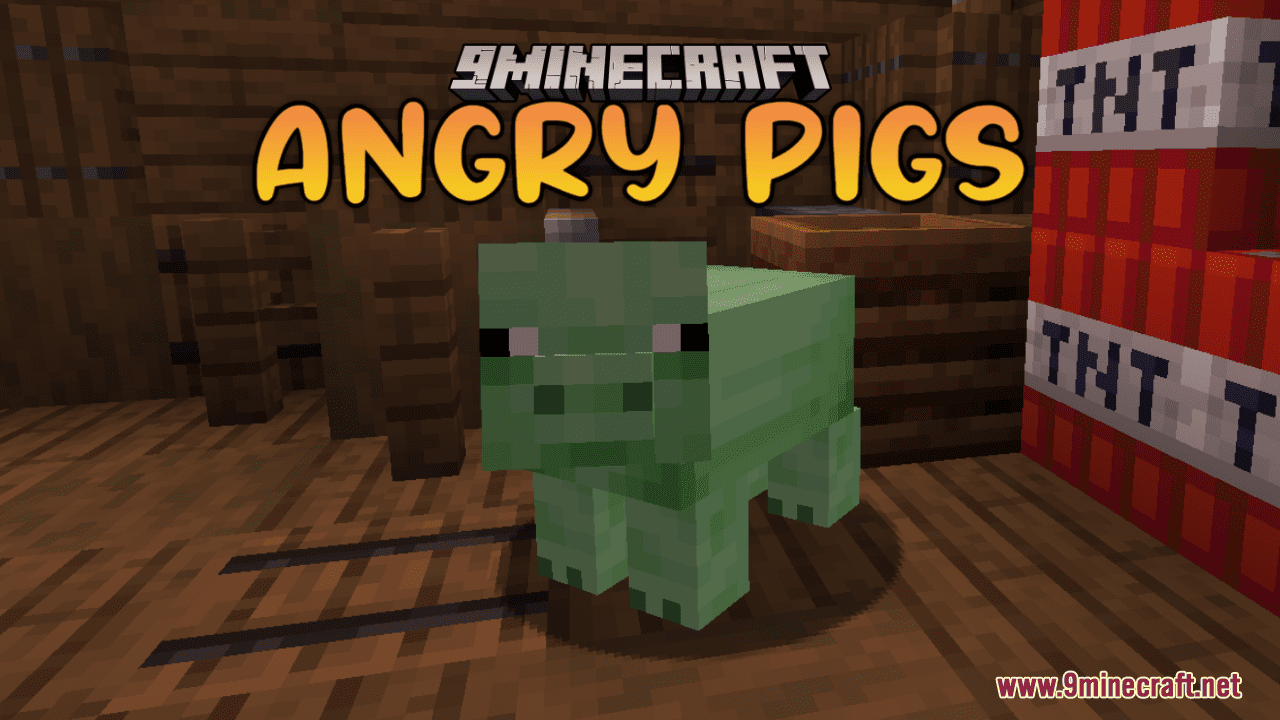 Angry Pigs Resource Pack (1.20.6, 1.20.1) - Texture Pack 1