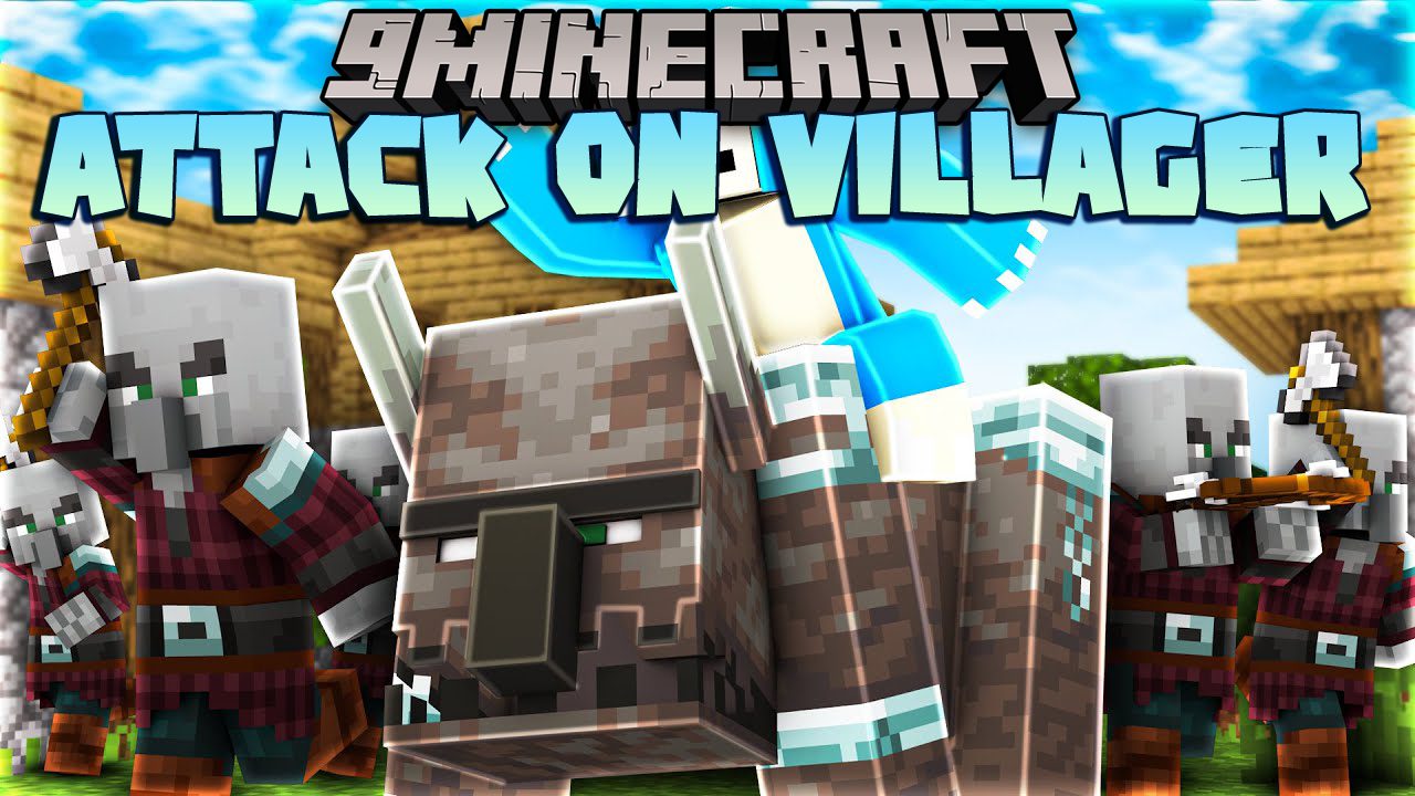 Attack On Villager Mod (1.19.2) - Villagers Fight Back 1