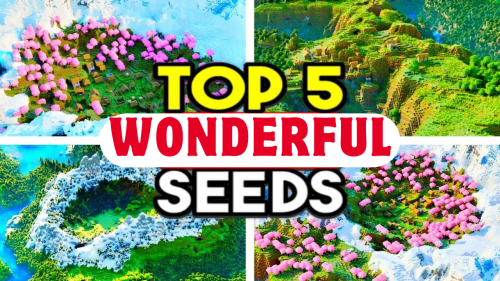 Top 5 Wonderful Minecraft Seeds To Check Out (1.20.4, 1.19.4) – Bedrock Edition Thumbnail