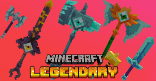 BMC Legendary Weapons Addon (1.20, 1.19) – MCPE/Bedrock Mod Thumbnail