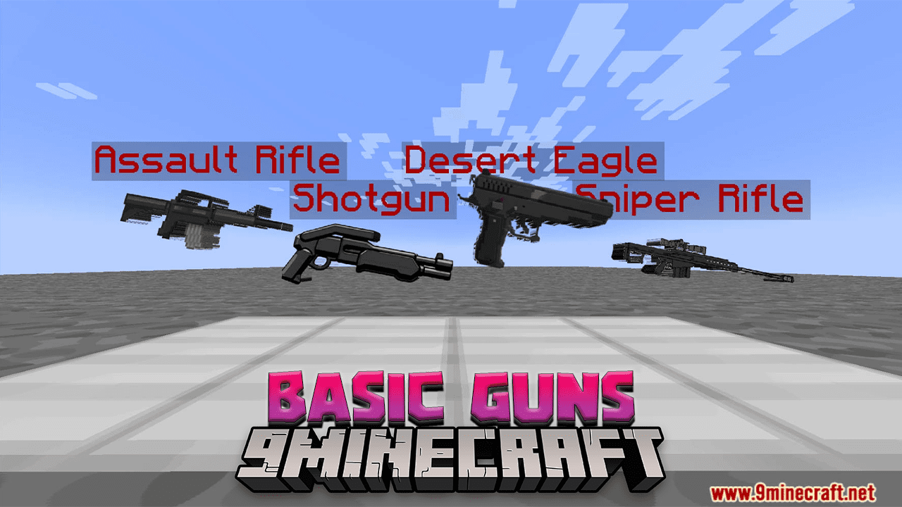 Basic Guns Data Pack (1.20.4, 1.19.4) - Revolutionizing Combat in Minecraft with the Ultimate Arsenal! 1