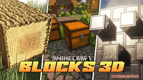 Blocks 3D Resource Pack (1.20.6, 1.20.1) – Texture Pack Thumbnail