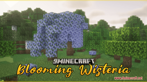 Blooming Wisteria Resource Pack (1.20.6, 1.20.1) – Texture Pack Thumbnail