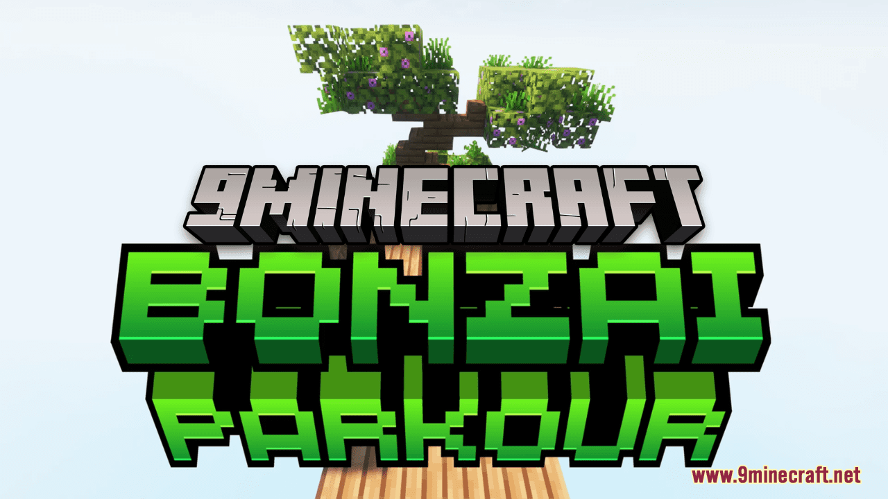 Bonzai Parkour Map (1.21.1, 1.20.1) - Green Canopy Parkour 1