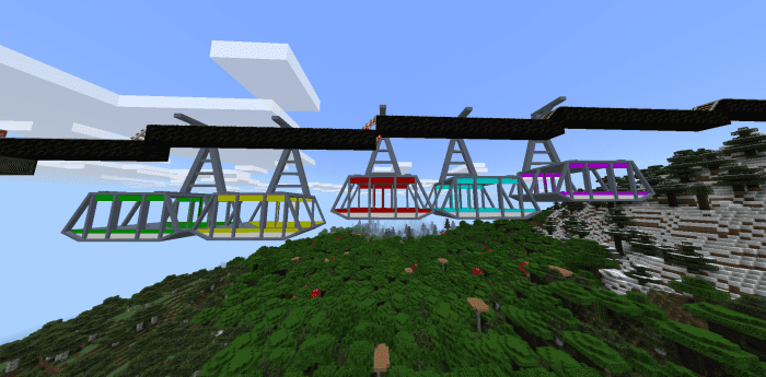 Cable Car Addon (1.20) - MCPE/Bedrock Mod 9