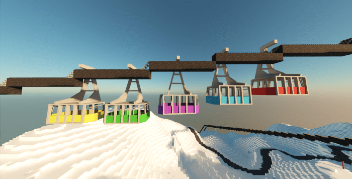 Cable Car Addon (1.20) - MCPE/Bedrock Mod 10