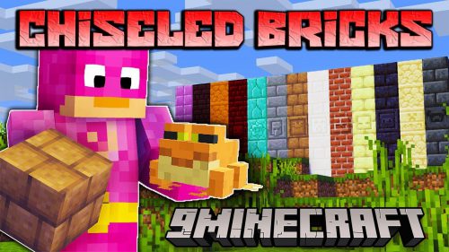 Chiseled Bricks Mod (1.19.4, 1.18.2) – Mob Face to Every Chiseled Brick Thumbnail