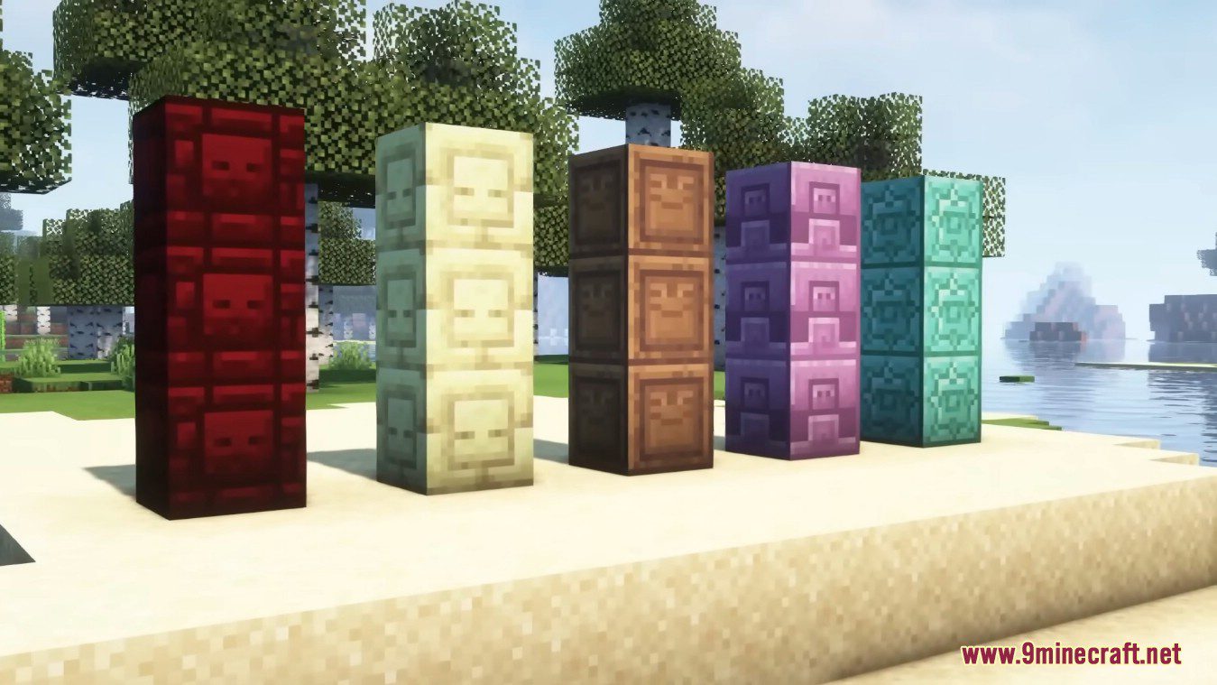 Chiseled Bricks Mod (1.19.4, 1.18.2) - Mob Face to Every Chiseled Brick 2