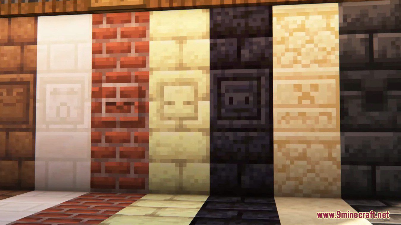 Chiseled Bricks Mod (1.19.4, 1.18.2) - Mob Face to Every Chiseled Brick 4