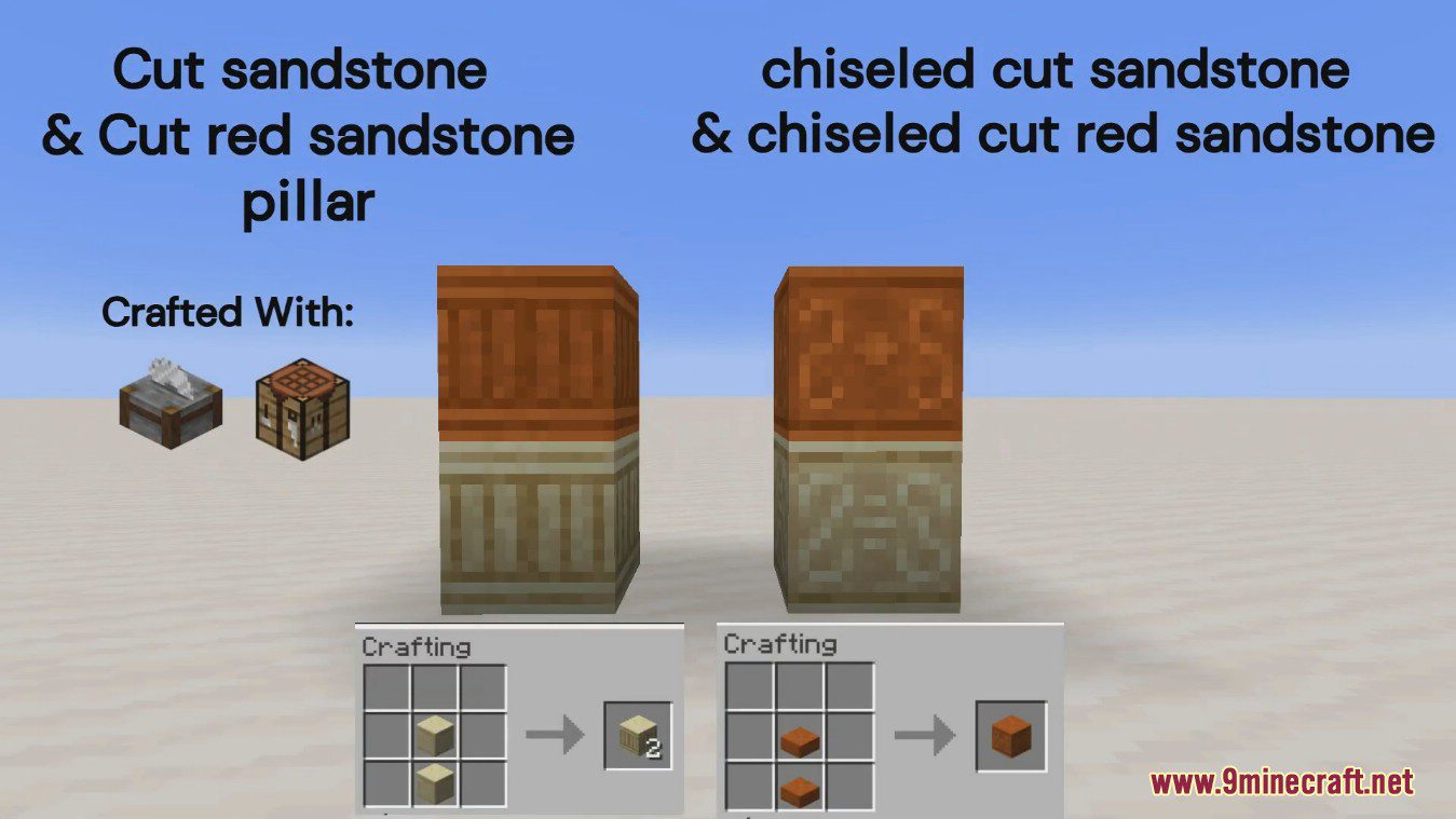 Chiseled Bricks and Tiles Mod (1.20.1) - Variation of Vanilla Stone Blocks 16