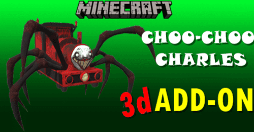 Choo Choo Charles 3D Addon (1.20, 1.19) – MCPE/Bedrock Mod Thumbnail