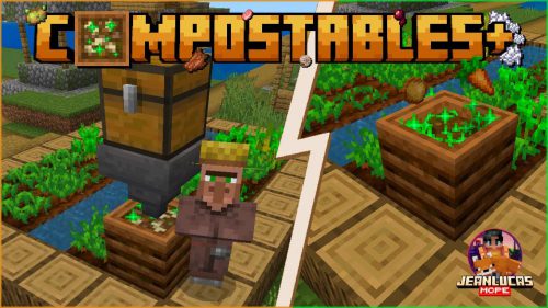 Compostables+ Addon (1.20) – MCPE/Bedrock Mod Thumbnail