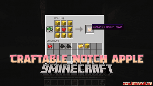 Craftable Notch Apple Data Pack (1.20.4, 1.19.4) – Elevate Your Crafting Experience with Craftable Notch Apples! Thumbnail
