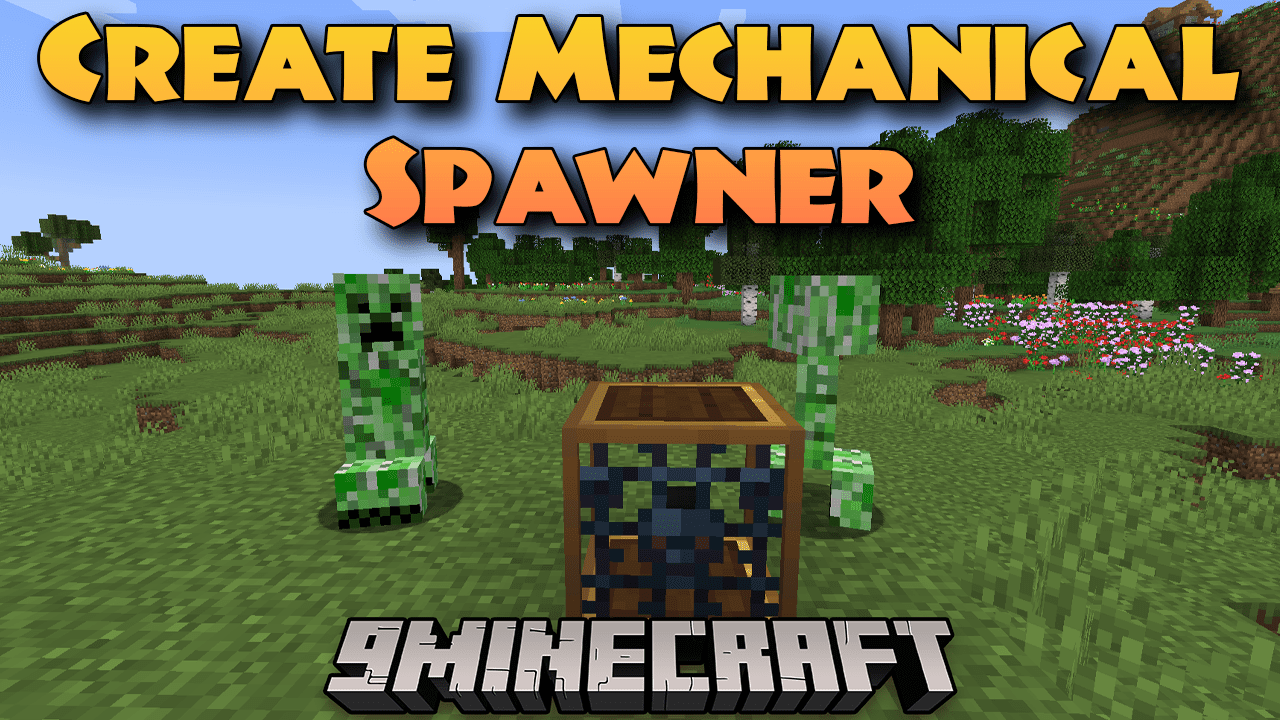 Create Mechanical Spawner Mod (1.20.1, 1.19.2) - Redefining Mob Generation In Minecraft 1