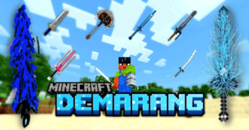 Demarang Swords Addon (1.20, 1.19) – MCPE/Bedrock Mod Thumbnail