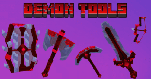 Demon Tools Addon (1.20, 1.19) – MCPE/Bedrock Mod Thumbnail