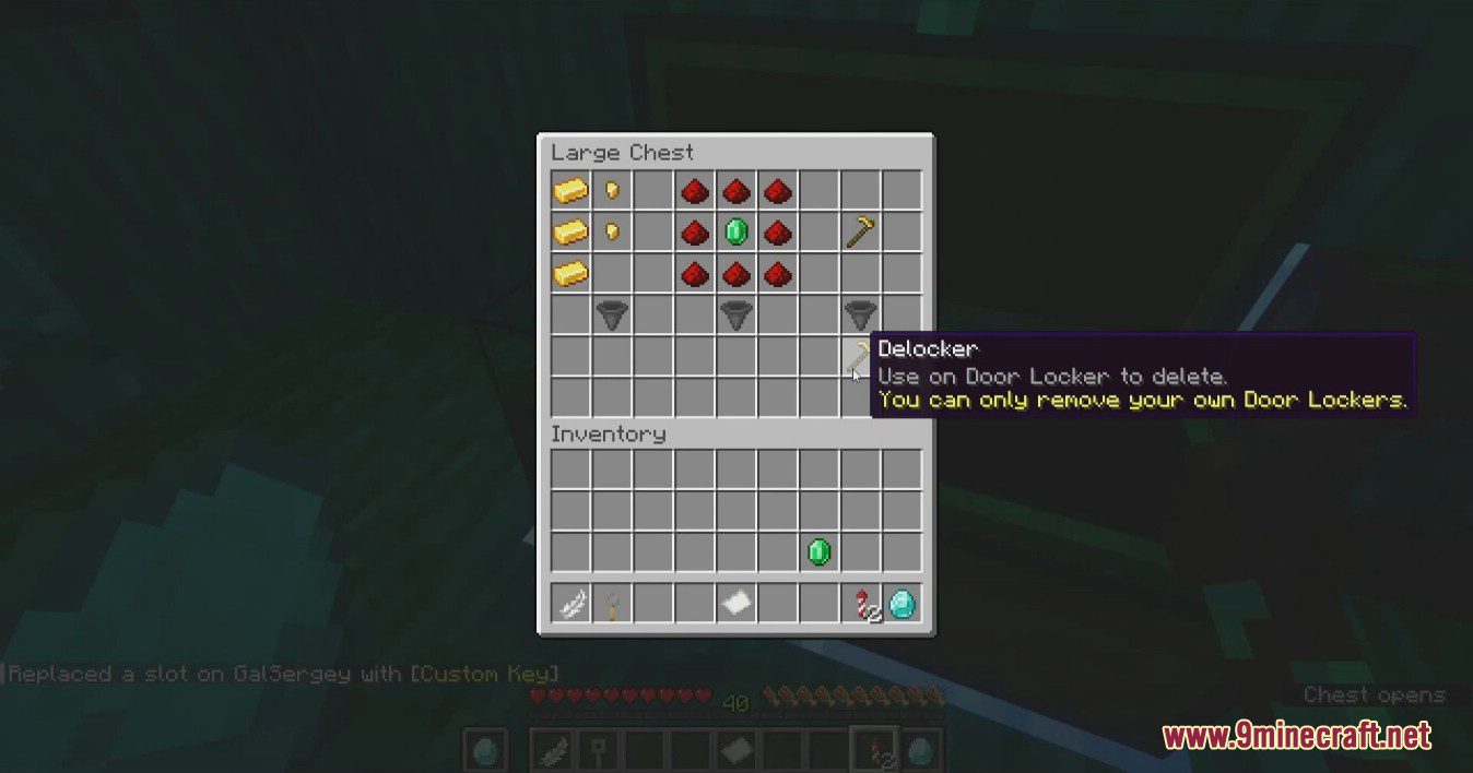 Door Locker Mod (1.20.4, 1.19.2) - Lock the Door, Trapdoor, Button... 9