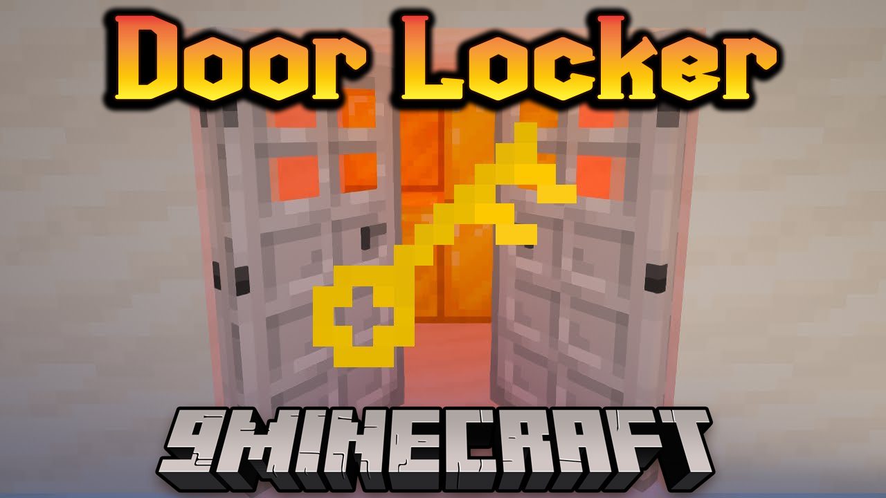 Door Locker Mod (1.20.4, 1.19.2) - Lock the Door, Trapdoor, Button... 1