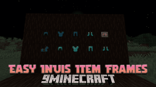 Easy Invisible Item Frames Data Pack (1.16.5) – Invisible Artistry! Thumbnail