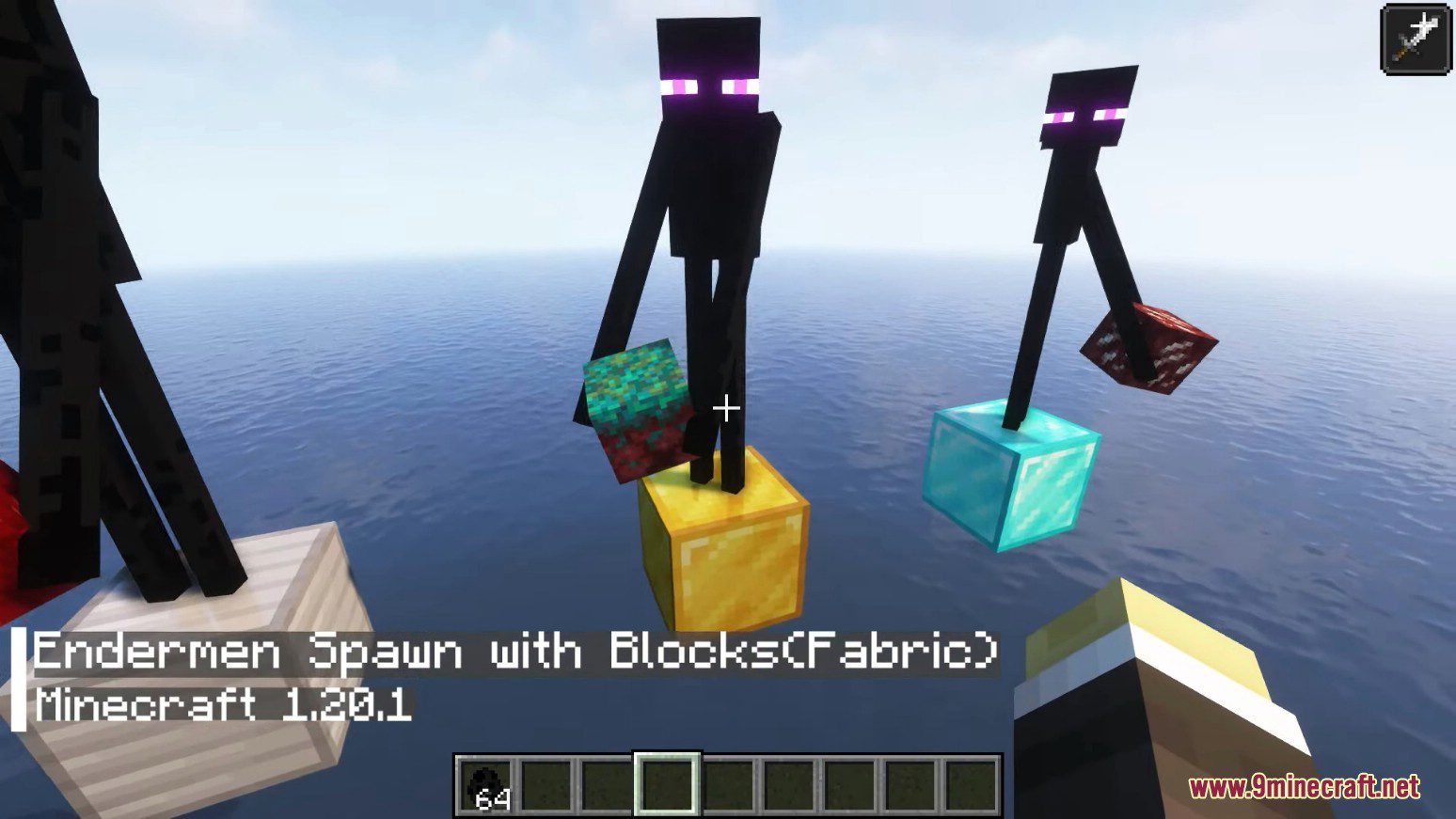 Endermen Spawn with Blocks Mod (1.20.1, 1.19.4) - Make Endermen More Useful 2