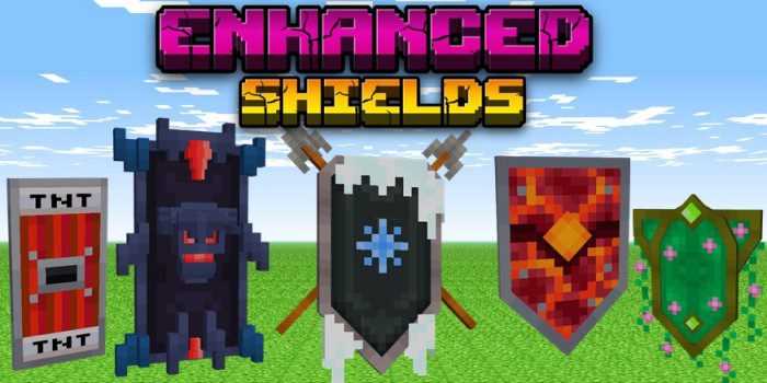 Enhanced Custom Shield Addon (1.20, 1.19) - MCPE/Bedrock Mod 1