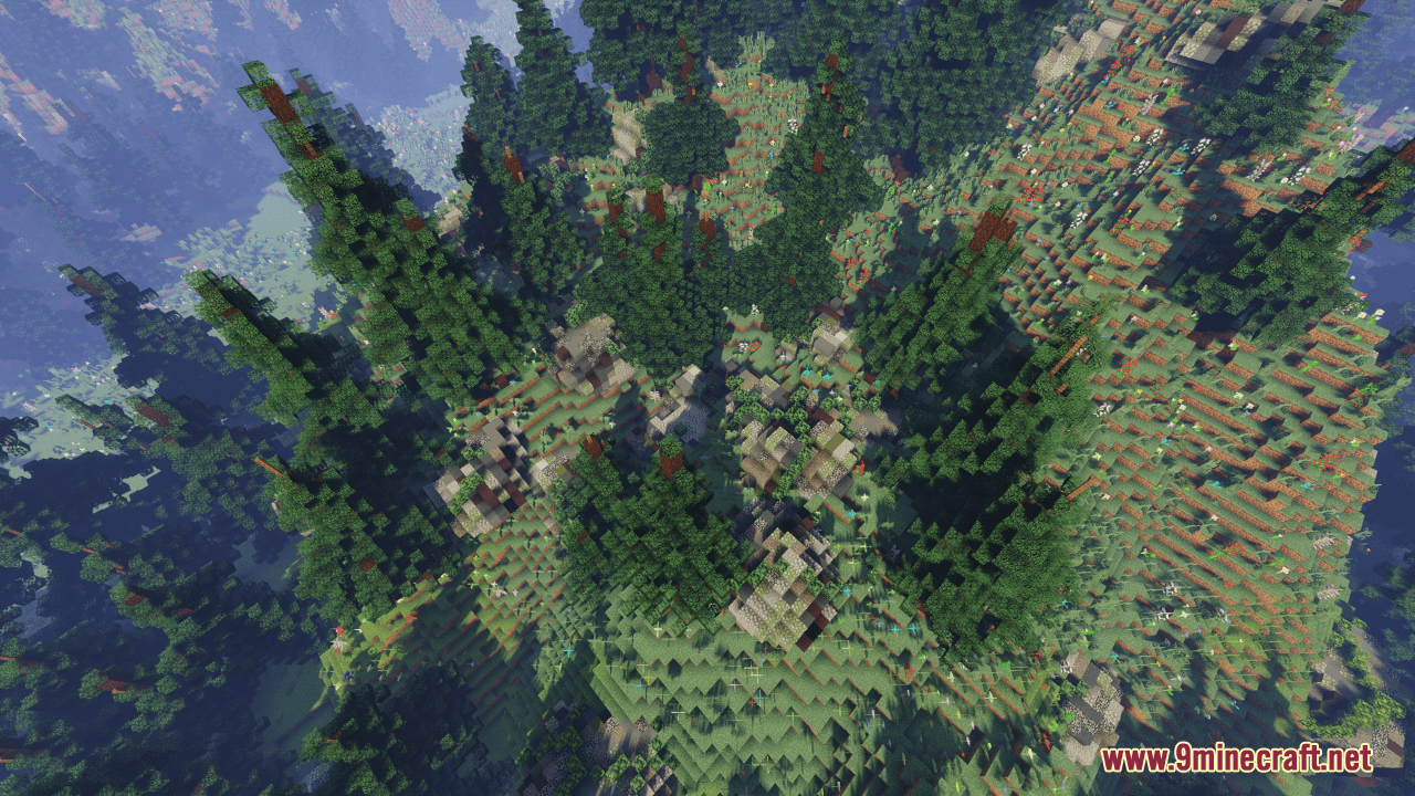 Ergondorf Map (1.21.1, 1.20.1) - Survival-friendly Mountainous Forest 4