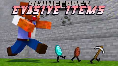 Evasive Items Mod (1.20.4, 1.19.4) – Items Move Away from The Player Thumbnail